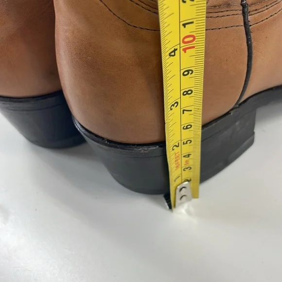 Abilene Womens Western Boots Leather Embroidered Pull On Boots in Brown Size 9.5 - Picture 7 of 14